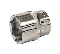 Silverline 766480 Socket 1/2in Drive 6Pt Metric 28Mm Each 1