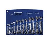 Silverline 794336 Flexible Head Ratchet Spanner Set 12pce 8 - 19 mm