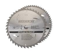 Silverline 803634 TCT Circular Saw Blades 40, 60T 2pk 300 x 30 - 25, 20, 16 mm Rings