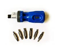 Silverline 813078 Stubby Ratchet Screwdriver Set 12-in-1