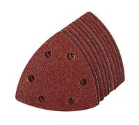 Silverline 820937 Hook and Loop Triangle Sheets 90 mm 10pk 60 Grit