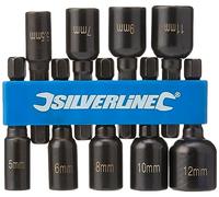 Silverline 855189 Magnetic Nut Driver Set 9pce 5 - 12 mm , Black