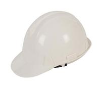 Silverline 868532 Lightweight Harness Protective Workwear White Helmet Hard Hat