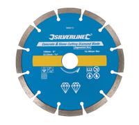 Silverline Concrete & Stone Cutting Diamond Blade 150 x 22.23mm Segmented Rim - stone cutting diamond concrete 150 blade x silverline 868619 2223mm