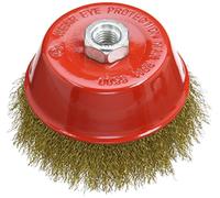 Silverline Brassed Steel Crimp Cup 125mm