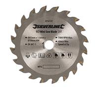 Silverline 876132 Tct Mini Saw Blade 85Mm Dia - 10Mm Bore - 20T Each 1