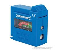 Silverline (918147) Compact Battery Tester Aaa / Aa / C / D / 9V / Lr1 / A23 /