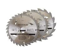 Silverline 934115 3 Pack 165 x 30 mm TCT Circular Saw Blades: 16T, 24T and 30T