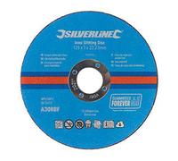 Silverline 950990 Inox Slitting Discs 10pk 125 x 1 x 22.23 mm