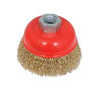 Silverline 969731 Brassed Steel Crimp Cup 100 mm