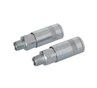 Silverline Air Line Quick Coupler 2Pk - 1/4" Bsp