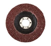Silverline Aluminium Oxide Flap Disc - 115mm 40 Grit