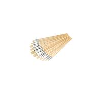 Silverline Artists Paint Brush Set 12pce Flat Tips 633927