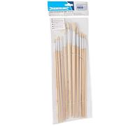 Silverline 868848 Artists Paint Brush Set 12Pce Round Tips Each 1