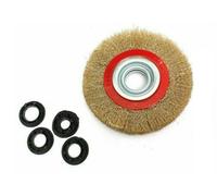 Silverline Bench Grinder Brassed Steel Wire Wheel 150mm X 32mm