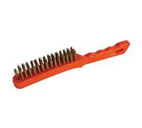 Silverline Brassed Wire Brush Plastic 4 Row (763578)