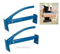 Silverline Brick Tongs 2x Adjustable Lifter 6-10 Bricks Lifting Carrying Carrier