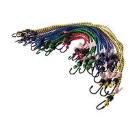 Silverline Bungee Cord Set - 20 Piece Assorted Elastic Straps with Steel Hooks for Luggage & Cargo Securing (759497)