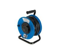 Silverline Cable Reel 240V Freestanding 13A 25m 2 Socket DIY Power Tools