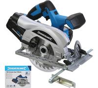 Silverline 991471 18V Circular Saw 1 x 4Ah 1 x 4.0Ah Li-Ion Battery, 240 V, Blue