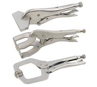 Silverline Clamp Set (Pack of 3) in Silver Silverline Silver