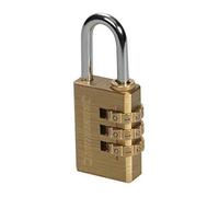 Silverline 744867 Combination Padlock Brass 3-Digit Each 1