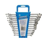 Silverline Combination Spanner Set Metric Wrench 8-19 mm 12 Pieces SP1236