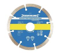 Silverline Concrete & Stone Cutting Diamond Blade Segmented Rim Various Sizes