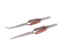 Silverline Cross-Action Tweezer Set 2pce 162 / 165 mm (696669)