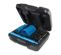 Silverline 868543 Diamond Core Drill Kit 3-Core 7pce 28, 52 and 107 mm , Blue