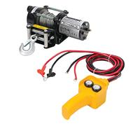Silverline DIY Electric Winch - 12V, 900kg (2000lb) Pulling Capacity with Steel Cable & Hook (748850)