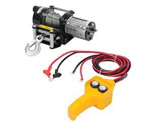 Silverline DIY Electric Winch - 12V, 900kg (2000lb) Pulling Capacity with Steel Cable & Hook (748850)