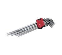 Silverline Expert Ball End Hex Key Set (Pack of 9) in Silver Silverline Silver