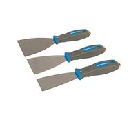 Silverline Expert Filler Knife Set - 3 Piece, 50mm, 75mm & 100mm Blades for Filling & Smoothing (661661)