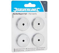 Silverline Ferrite Magnet 4pk 7.2kg Capacity