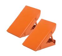 Silverline Folding Steel Wheel Chocks Pair (525748), Multi-Coloured - Multi-Coloured