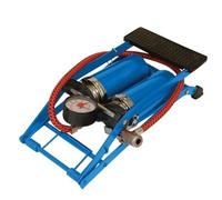 Silverline Foot Pump Heavy Duty Double Barrel 470cc