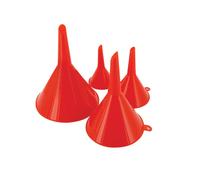 Silverline Funnel Set 4pce 50, 75, 100 & 120mm (282421),pink