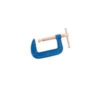 Silverline G-clamp 75mm - silverline g clamp vc23 75mm steel welding gclamp heavy duty copper plated 4 frame vice
