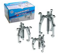 Silverline Gear Puller Set - 3 Piece (75mm, 100mm & 150mm), Heavy-Duty Mechanical Puller for Bearings & Gears (MS23)