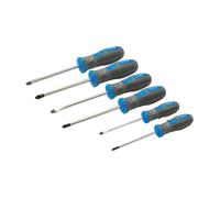Silverline General Purpose Soft Grip Handles Screwdriver Hand DIY Tool Pack Of 6 ( UK )
