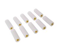 Silverline Gloss Mini Paint Roller Sleeve (Pack of 10) in White Silverline White