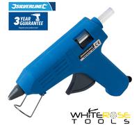 Silverline Glue Gun Hobby Adhesive Wood Plastic Metal Glass Fabric 230V