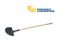 Silverline GT36 Swan Neck Shovel 1470mm Hardened Steel Wooden Handle Spade
