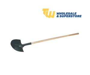 Silverline GT36 Swan Neck Shovel 1470mm Hardened Steel Wooden Handle Spade