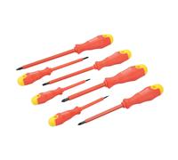 Silverline Heavy Duty Insulated Soft Grip Screwdriver Hand DIY Tool Pack Of 7 ( UK )