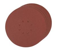 Silverline Hook & Loop Discs Punched 225mm 10pk