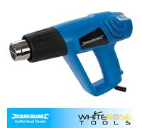 Silverline Hot Air Gun Heat 2000w 600°C Wallpaper Paint Stripper 4 Nozzle