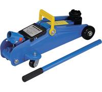 Silverline Hydraulic Trolley Jack - 2 Tonne Heavy Duty Steel Construction, Qu