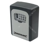 Silverline Key Safe Wall-mounted 121 x 83 x 40mm - Wallmounted 309218 - key safe silverline x wallmounted 309218 combination lock 121 83 40mm box